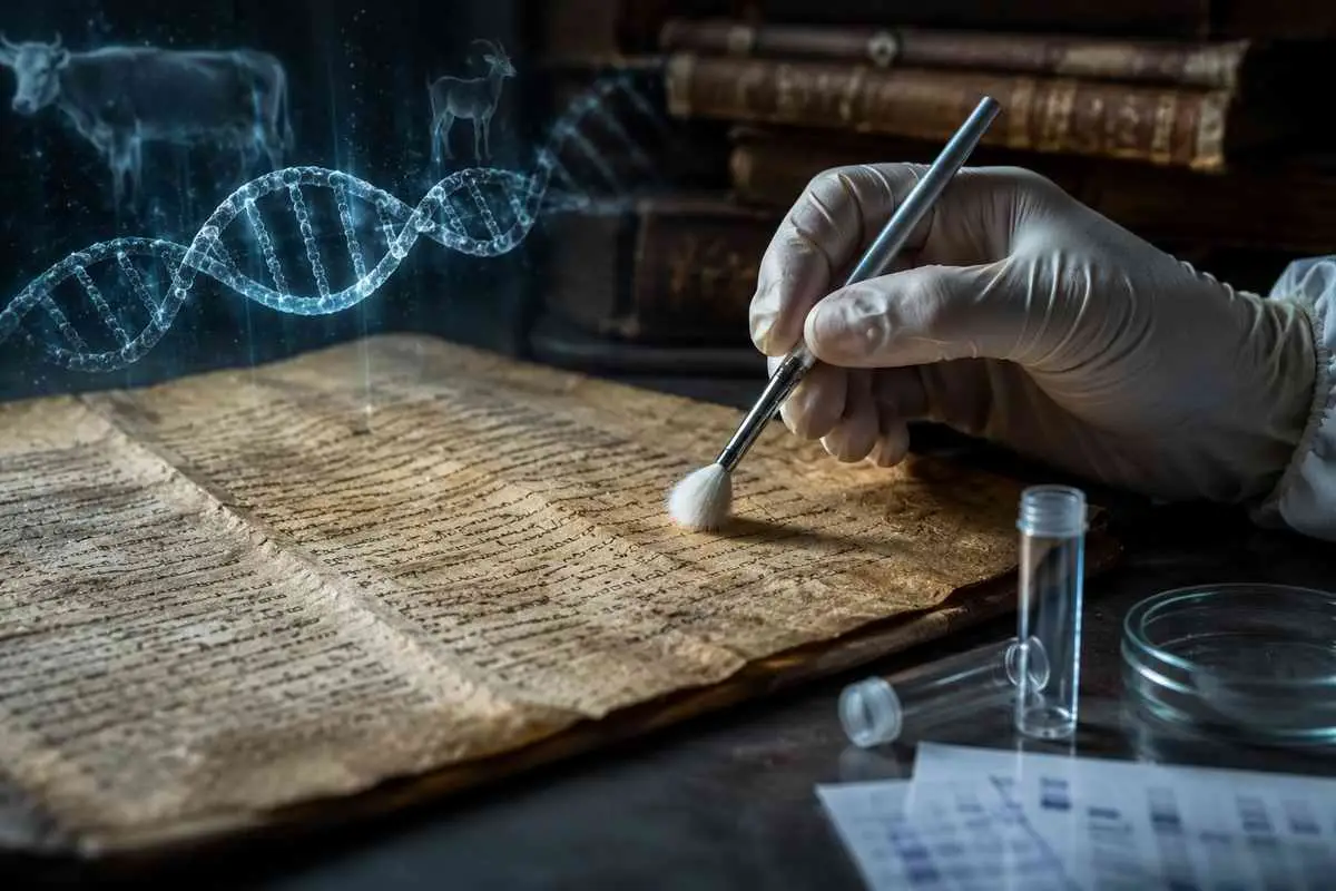 Исследователи разработали неразрушающий метод анализа ДНК исторических пергаментов.