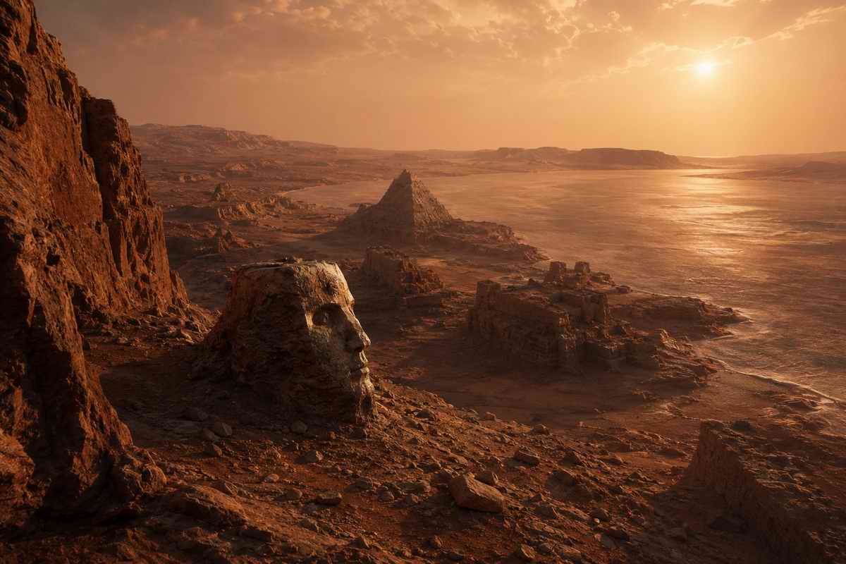 Древний город на Марсе? Снимки NASA вновь разожгли споры о загадочных …