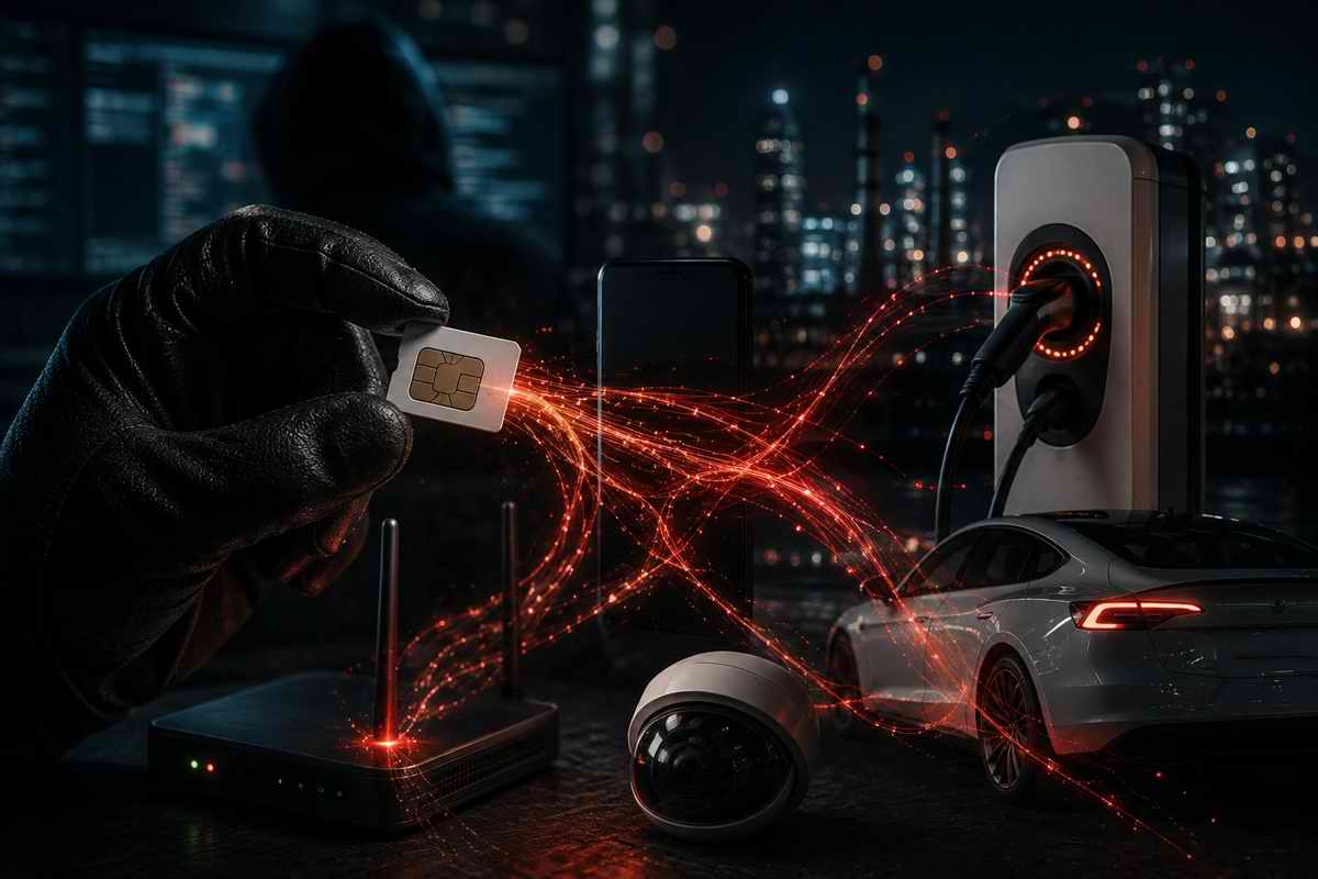 Вредоносная SIM-карта Исследователи обнаружили, что скомпрометированная SIM-карта может использовать предусмотренные стандартами механизмы для передачи управляющих команд модему.