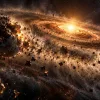 Уэбб увидел следы катастроф, похожих на столкновение Земли с Теей