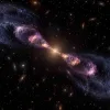 Чёрная дыра включала свои джеты четыре раза – астрономы увидели следы …
